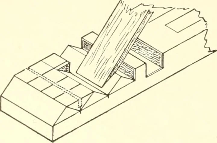 An illustration from High school manual training course in woodwork, including cost of equipment and supplies and studies on trees and wood, 1905, leaf 58
