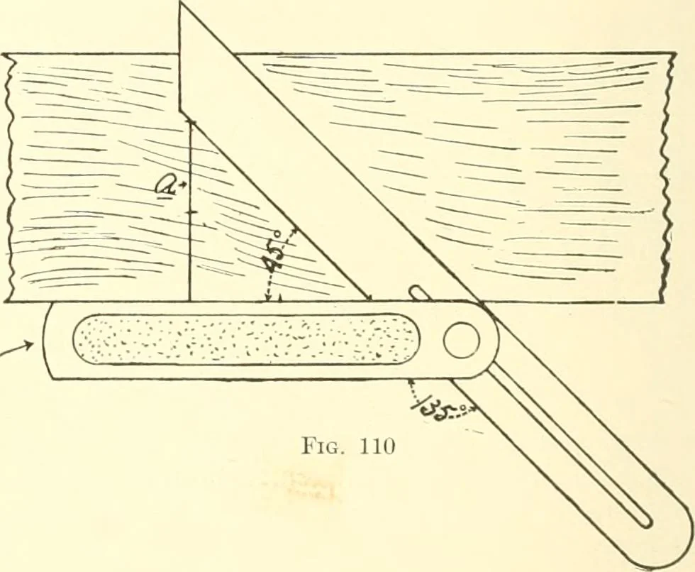An illustration from High school manual training course in woodwork, including cost of equipment and supplies and studies on trees and wood, 1905, leaf 66