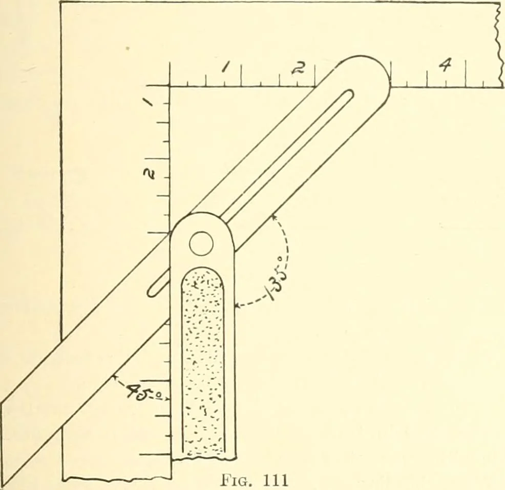 An illustration from High school manual training course in woodwork, including cost of equipment and supplies and studies on trees and wood, 1905, leaf 67