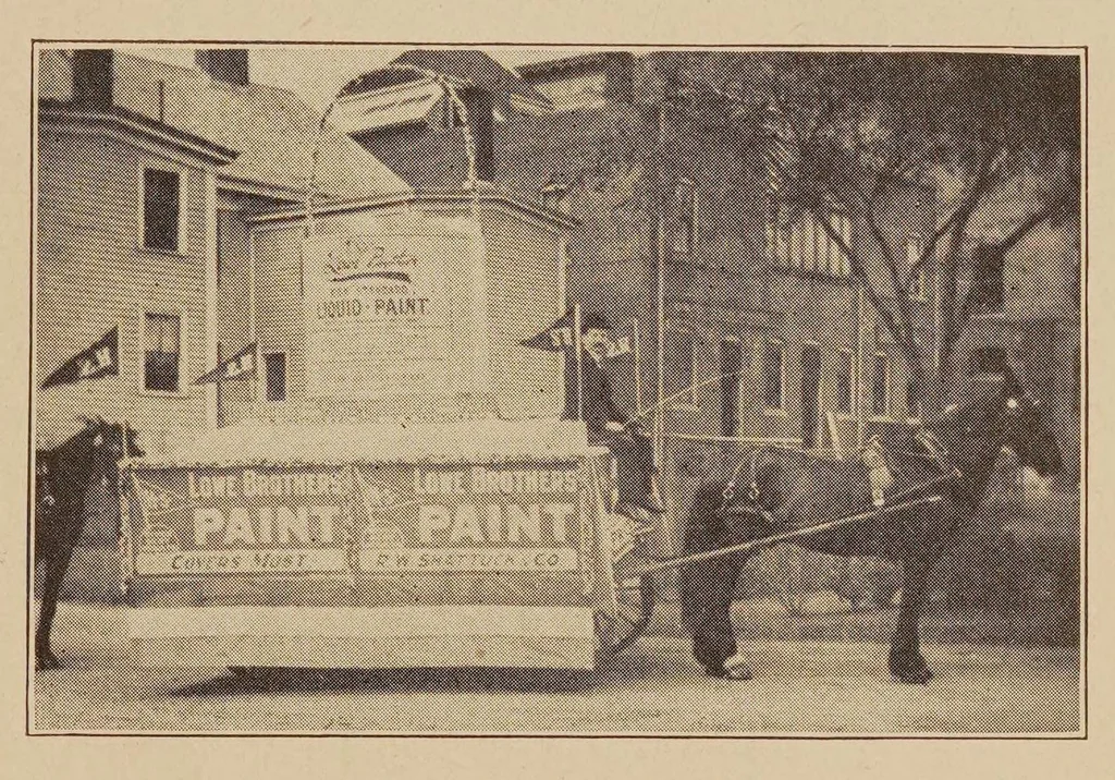 An illustration from "High Standard" paint windows, 1900, leaf 17