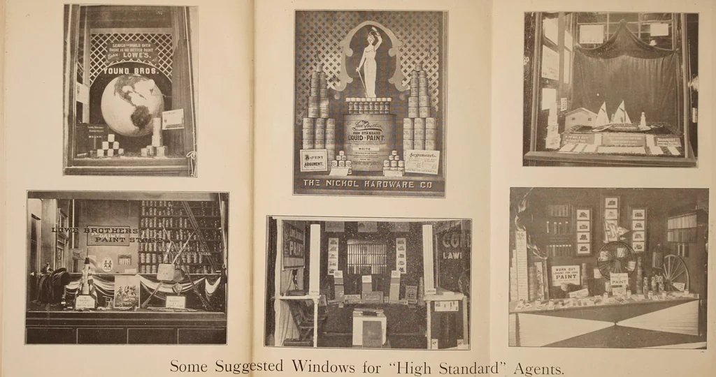 An illustration from "High Standard" paint windows, 1900, leaf 19
