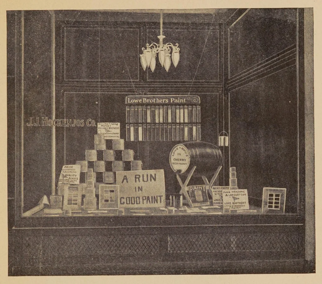 An illustration from "High Standard" paint windows, 1900, leaf 5