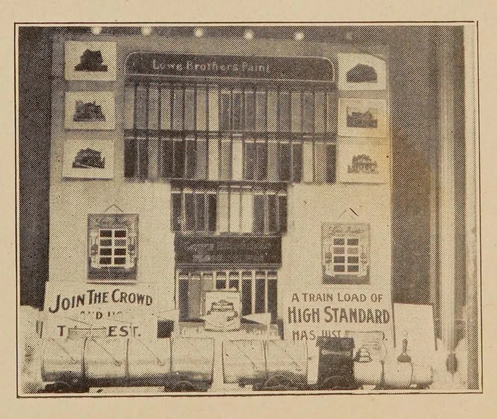 An illustration from "High Standard" paint windows, 1900, leaf 9