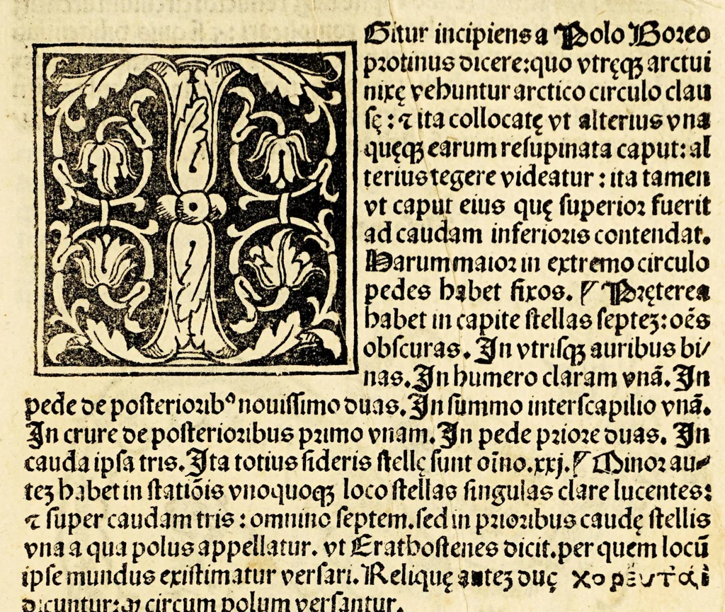 An illustration from Higinius de stellis, 1513, leaf 45