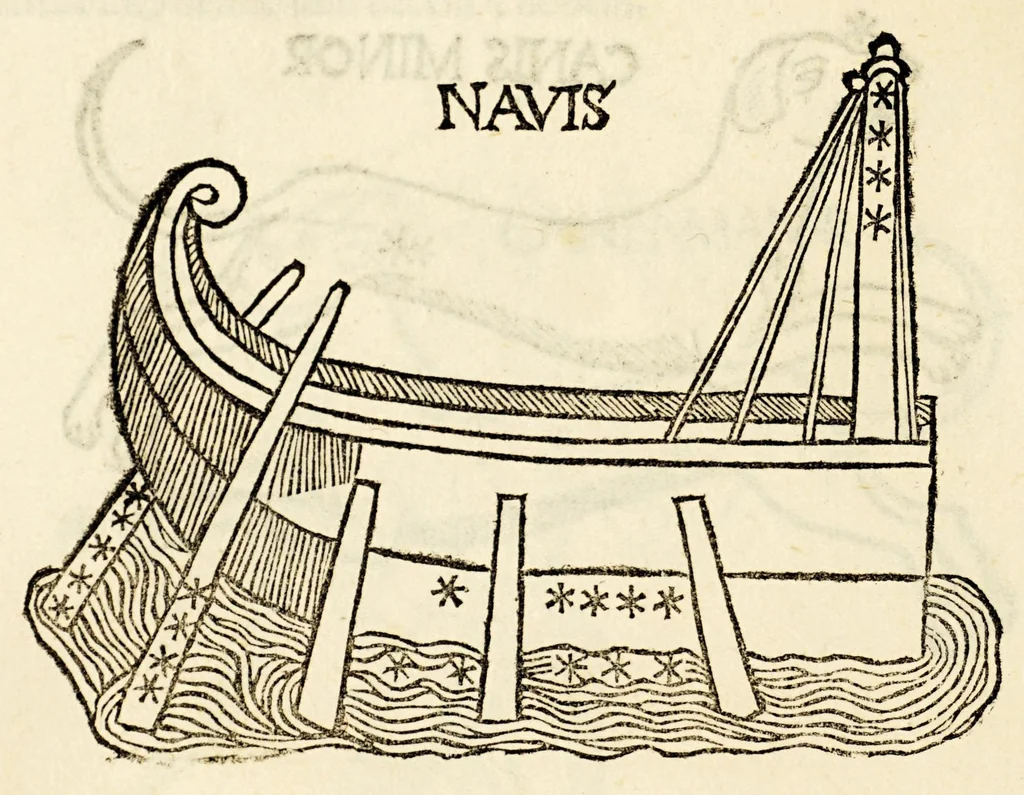 An illustration from Higinius de stellis, 1513, leaf 80