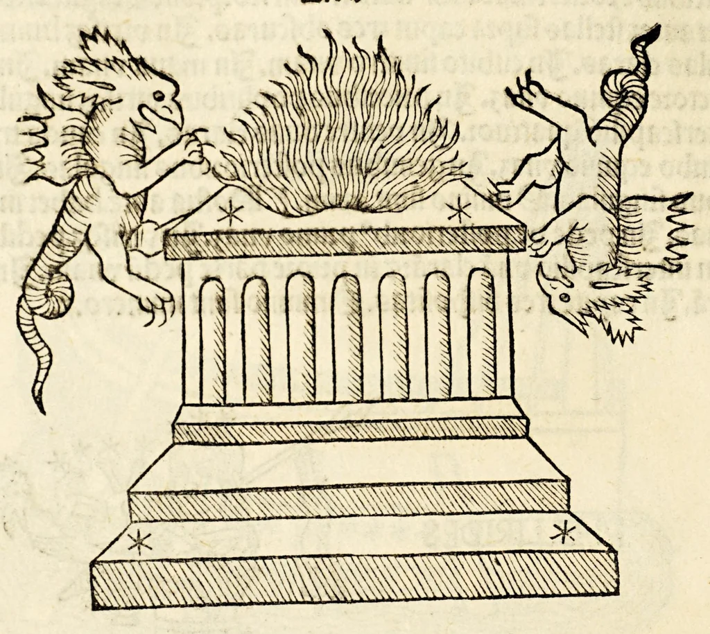 An illustration from Higinius de stellis, 1513, leaf 82