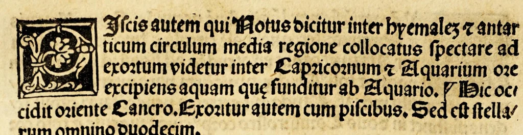 An illustration from Higinius de stellis, 1513, leaf 84