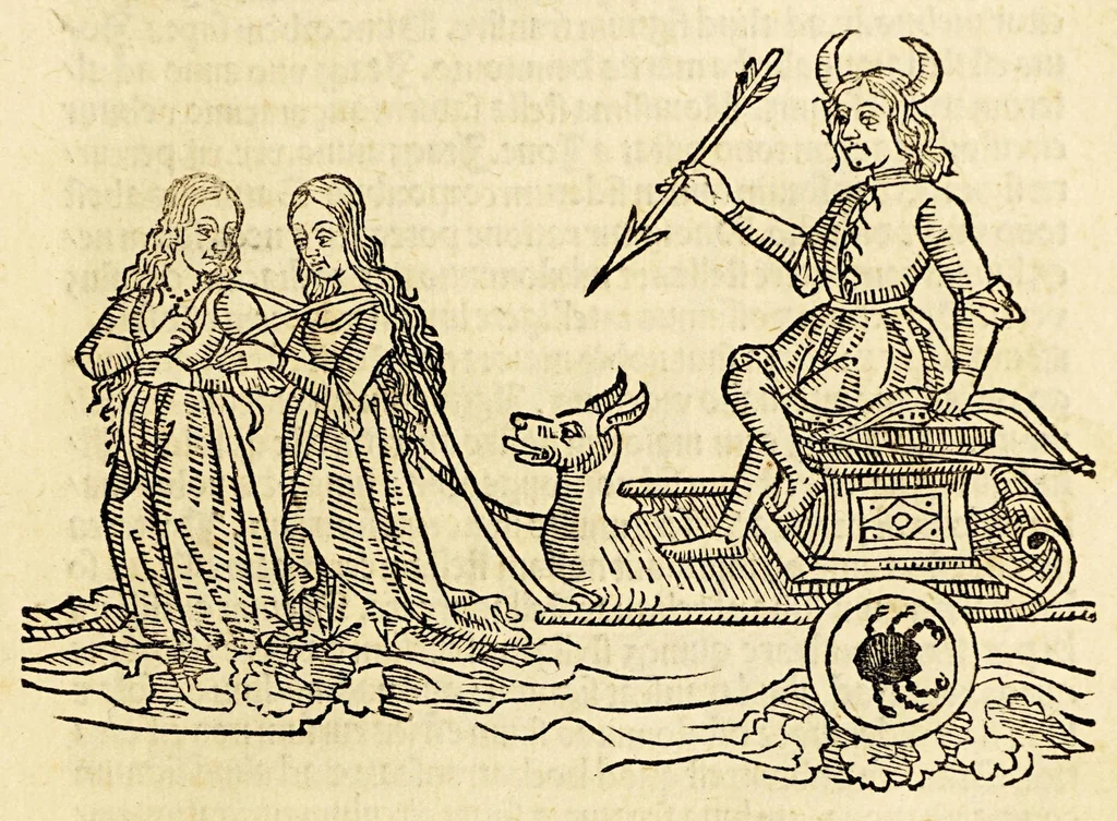 An illustration from Higinius de stellis, 1513, leaf 99
