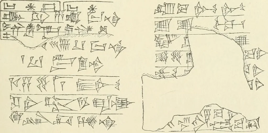 An illustration from Hilprecht anniversary volume. Studies in Assyriology and archaeology dedicated to Hermann V. Hilprecht upon the twenty-fifth anniversary of his doctorate and his fiftieth birthday (July 28), 1909, leaf 181