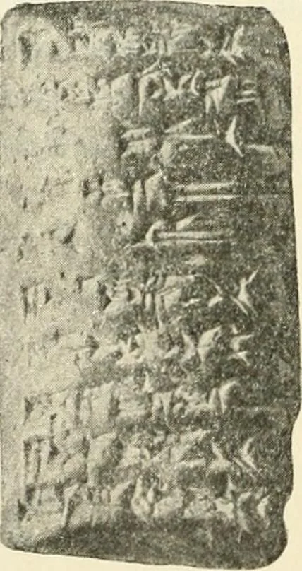 An illustration from Hilprecht anniversary volume. Studies in Assyriology and archaeology dedicated to Hermann V. Hilprecht upon the twenty-fifth anniversary of his doctorate and his fiftieth birthday (July 28), 1909, leaf 322