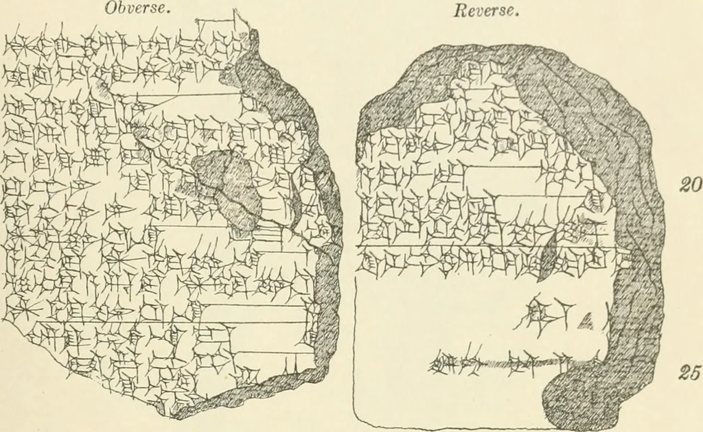 An illustration from Hilprecht anniversary volume. Studies in Assyriology and archaeology dedicated to Hermann V. Hilprecht upon the twenty-fifth anniversary of his doctorate and his fiftieth birthday (July 28), 1909, leaf 565
