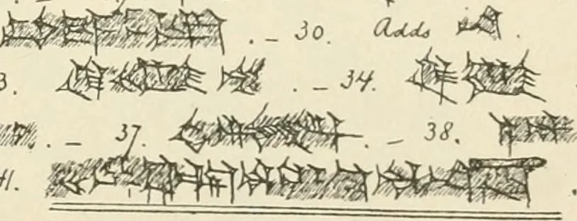 An illustration from Hilprecht anniversary volume. Studies in Assyriology and archaeology dedicated to Hermann V. Hilprecht upon the twenty-fifth anniversary of his doctorate and his fiftieth birthday (July 28), 1909, leaf 565