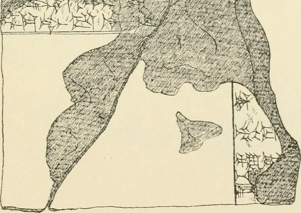 An illustration from Hilprecht anniversary volume. Studies in Assyriology and archaeology dedicated to Hermann V. Hilprecht upon the twenty-fifth anniversary of his doctorate and his fiftieth birthday (July 28), 1909, leaf 577