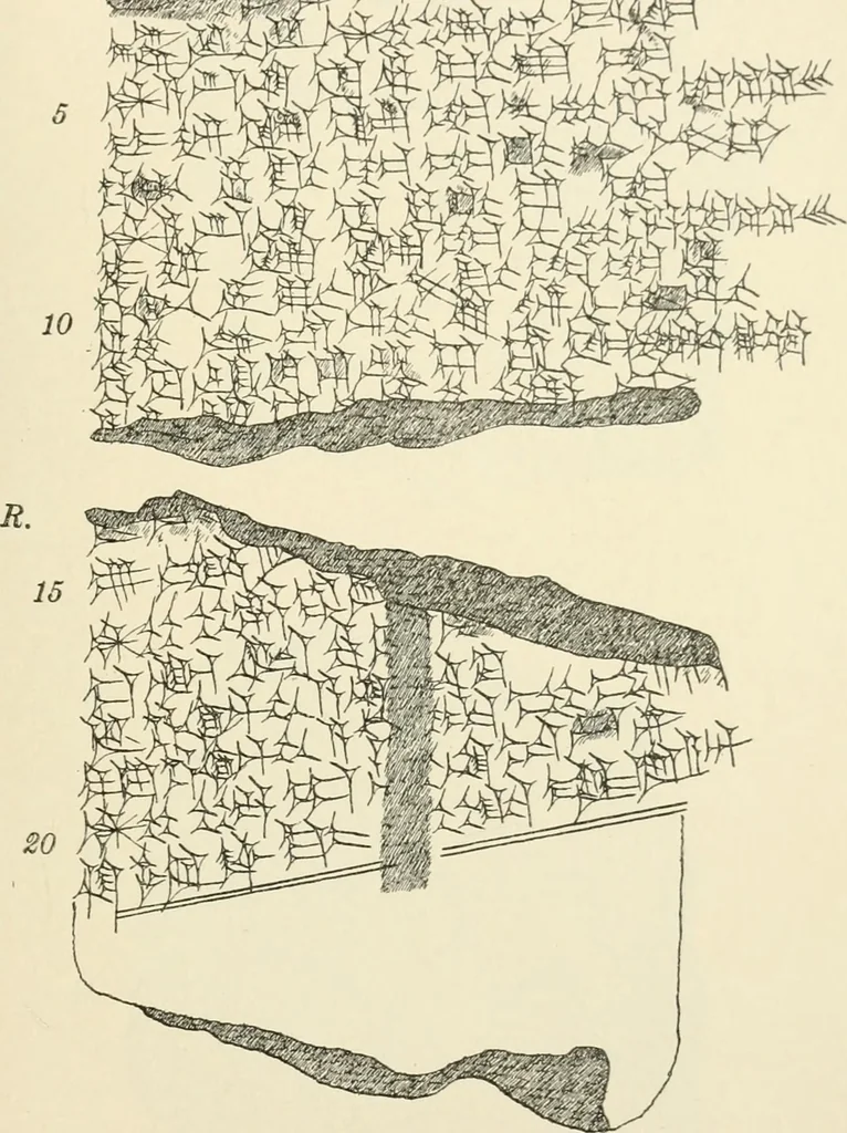 An illustration from Hilprecht anniversary volume. Studies in Assyriology and archaeology dedicated to Hermann V. Hilprecht upon the twenty-fifth anniversary of his doctorate and his fiftieth birthday (July 28), 1909, leaf 579