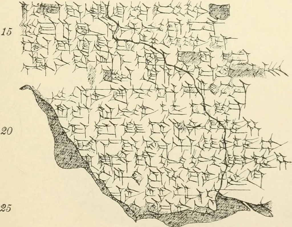 An illustration from Hilprecht anniversary volume. Studies in Assyriology and archaeology dedicated to Hermann V. Hilprecht upon the twenty-fifth anniversary of his doctorate and his fiftieth birthday (July 28), 1909, leaf 583
