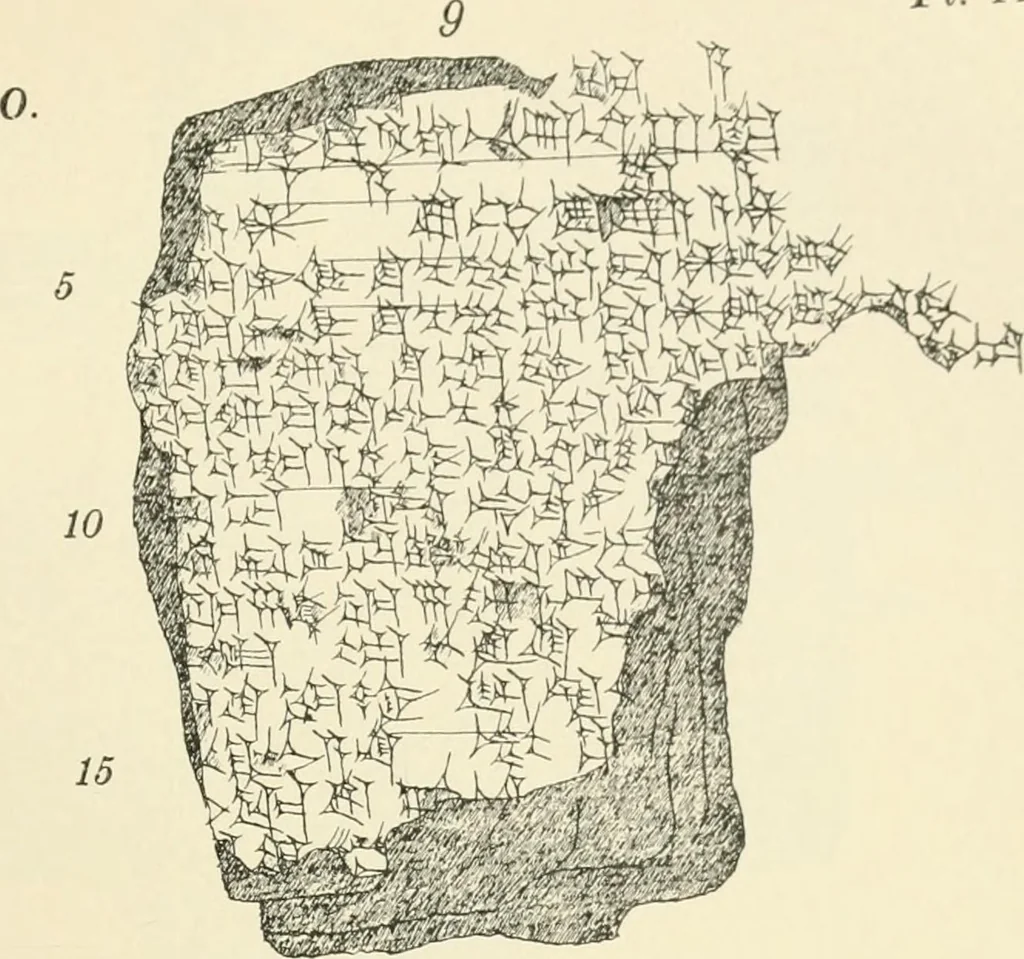 An illustration from Hilprecht anniversary volume. Studies in Assyriology and archaeology dedicated to Hermann V. Hilprecht upon the twenty-fifth anniversary of his doctorate and his fiftieth birthday (July 28), 1909, leaf 585