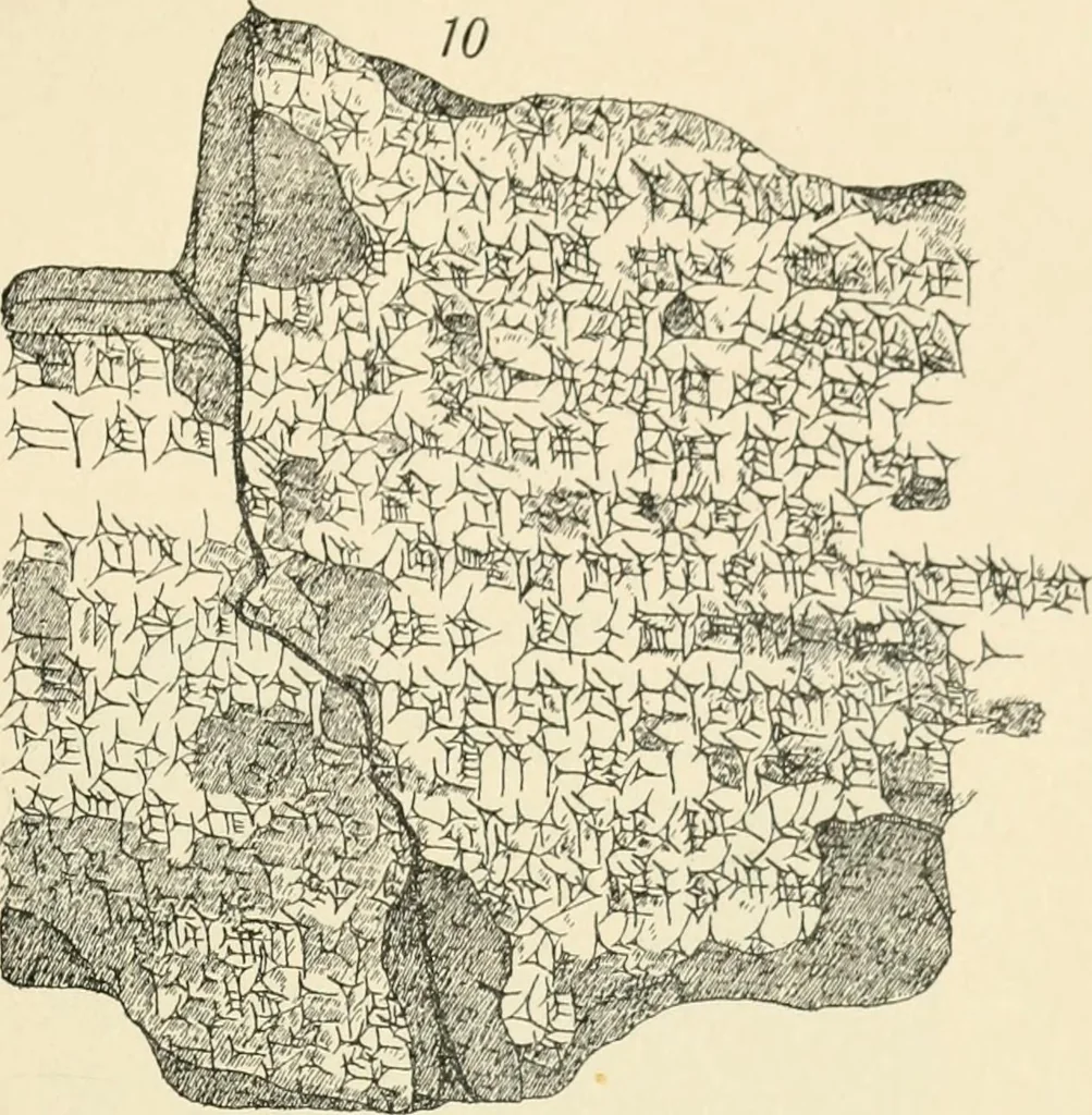 An illustration from Hilprecht anniversary volume. Studies in Assyriology and archaeology dedicated to Hermann V. Hilprecht upon the twenty-fifth anniversary of his doctorate and his fiftieth birthday (July 28), 1909, leaf 587
