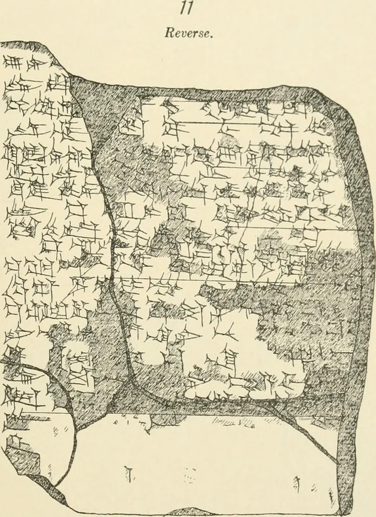 An illustration from Hilprecht anniversary volume. Studies in Assyriology and archaeology dedicated to Hermann V. Hilprecht upon the twenty-fifth anniversary of his doctorate and his fiftieth birthday (July 28), 1909, leaf 591