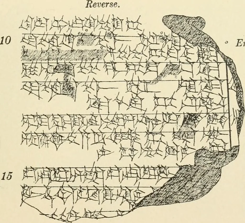 An illustration from Hilprecht anniversary volume. Studies in Assyriology and archaeology dedicated to Hermann V. Hilprecht upon the twenty-fifth anniversary of his doctorate and his fiftieth birthday (July 28), 1909, leaf 605