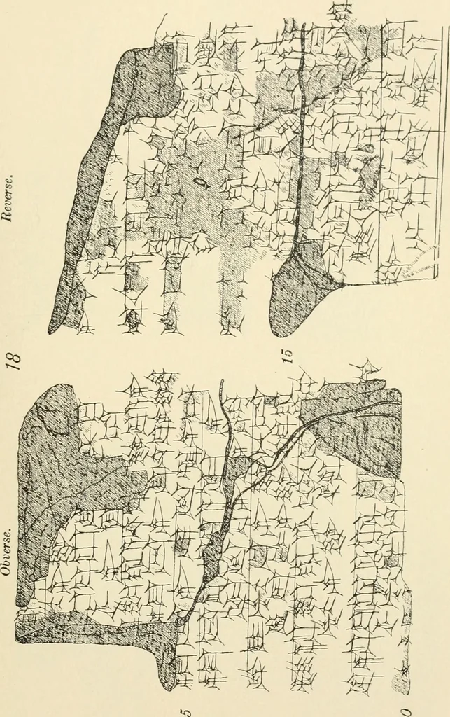 An illustration from Hilprecht anniversary volume. Studies in Assyriology and archaeology dedicated to Hermann V. Hilprecht upon the twenty-fifth anniversary of his doctorate and his fiftieth birthday (July 28), 1909, leaf 607