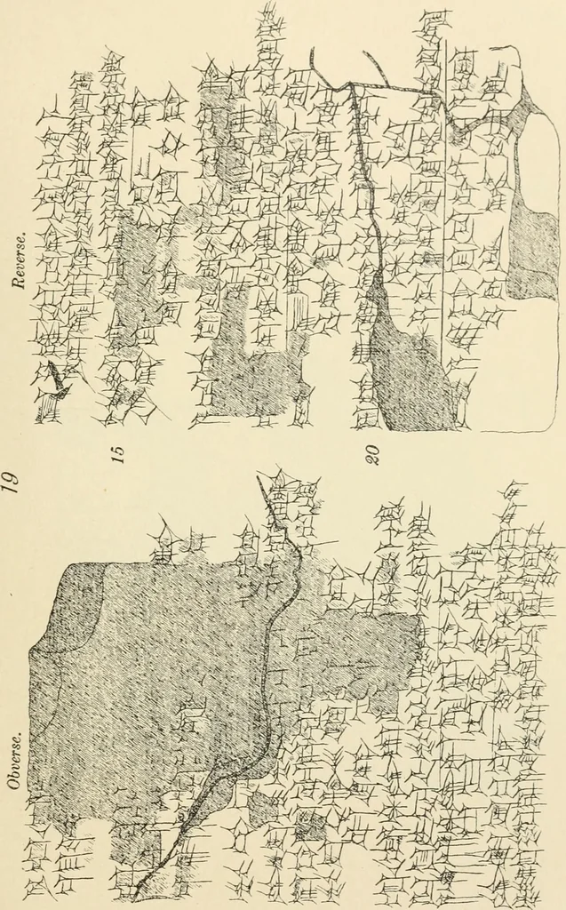 An illustration from Hilprecht anniversary volume. Studies in Assyriology and archaeology dedicated to Hermann V. Hilprecht upon the twenty-fifth anniversary of his doctorate and his fiftieth birthday (July 28), 1909, leaf 609