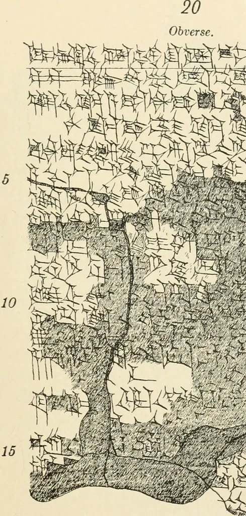 An illustration from Hilprecht anniversary volume. Studies in Assyriology and archaeology dedicated to Hermann V. Hilprecht upon the twenty-fifth anniversary of his doctorate and his fiftieth birthday (July 28), 1909, leaf 611