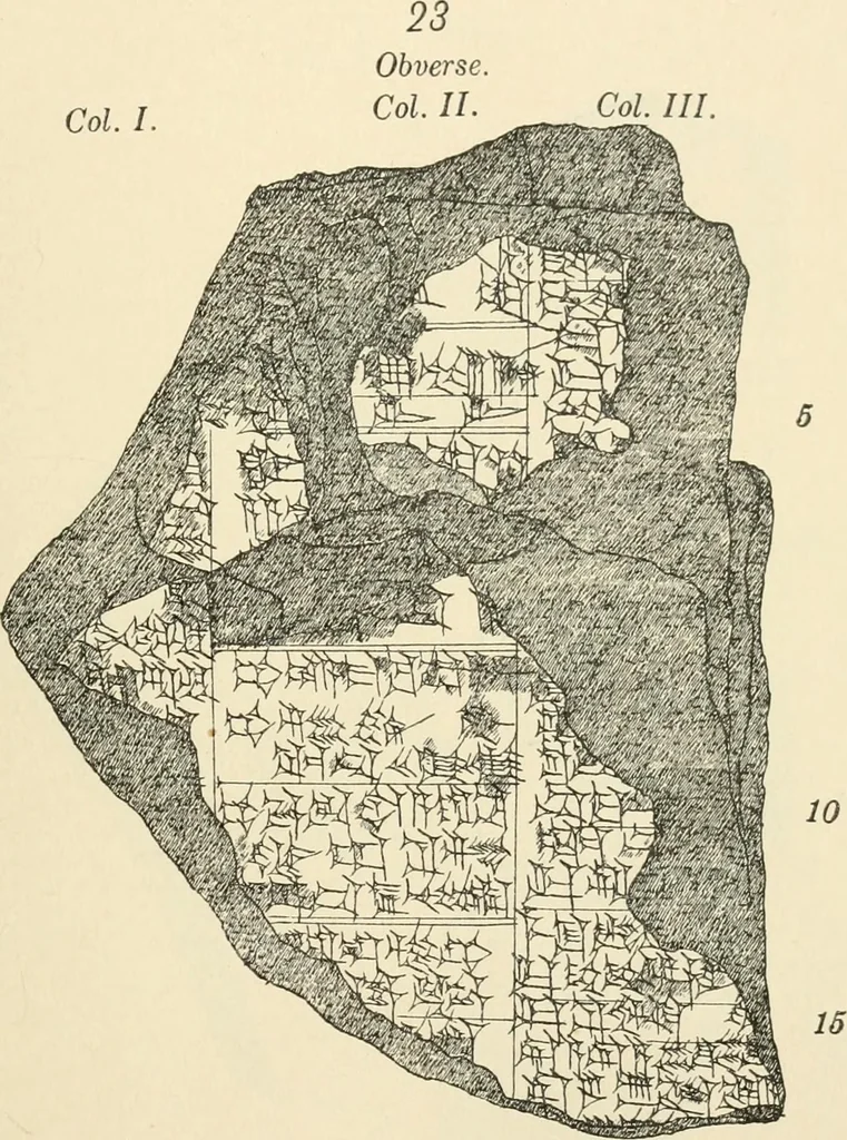 An illustration from Hilprecht anniversary volume. Studies in Assyriology and archaeology dedicated to Hermann V. Hilprecht upon the twenty-fifth anniversary of his doctorate and his fiftieth birthday (July 28), 1909, leaf 621
