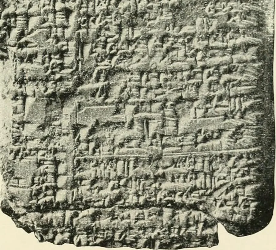An illustration from Hilprecht anniversary volume. Studies in Assyriology and archaeology dedicated to Hermann V. Hilprecht upon the twenty-fifth anniversary of his doctorate and his fiftieth birthday (July 28), 1909, leaf 653