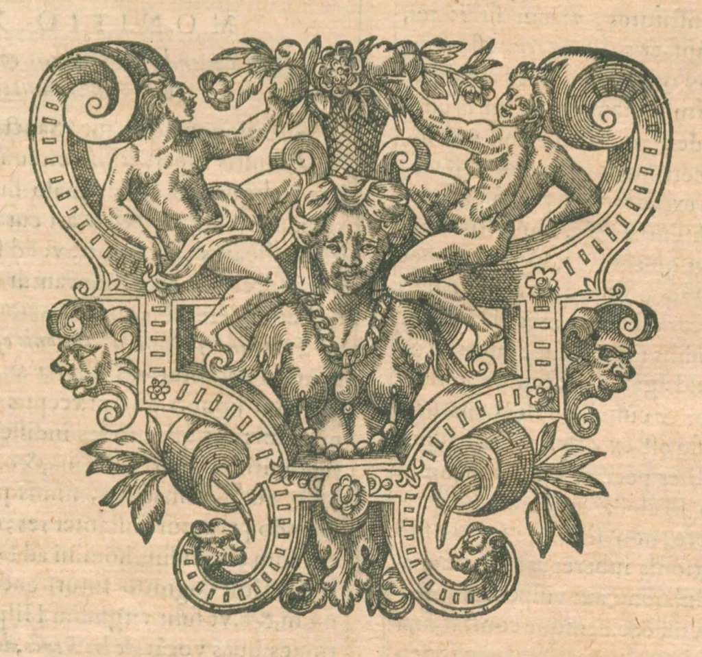 An illustration from Disquisitionum magicarum libri sex. Quibus continetur accurata curiosarum artium, & vanarum superstitionum confutatio; utilis theologis, iuris consultis, medicis, philologis / auctore Martino Del Rio Societatis Jesu ... Prodit opus ultimis curis longe auctius. Et castigatius, 1608, leaf 566