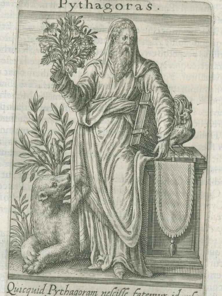 An illustration from Tractatus posthumus Jani Jacobi Boissardi Vesvuntini de divinatione et magicis præstigiis: quarum veritas ac vanitas solidè exponitur per descriptionem deorum fatidicorum qui olim responsa dederunt; eorundemque prophetarum, sacerdotum, Phoebadum, Sibyllarum et divinorum qui priscis temporibus celebres oraculis exstiterunt / Adjunctis simul omnium effigiebus, ab ipso autore ... delineatis ; jam ... æri incisis per Joh. Theodor. de Bry, 1611, leaf 321