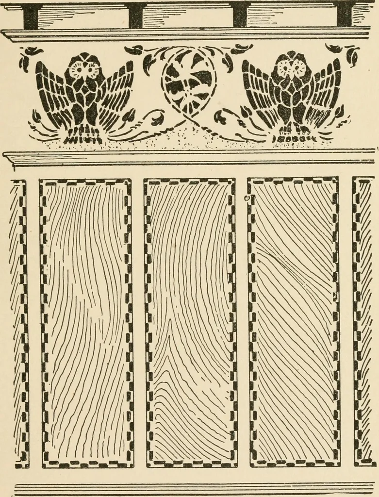 An illustration from Hints for painters, decoratores and paper hangers .., 1911, leaf 61