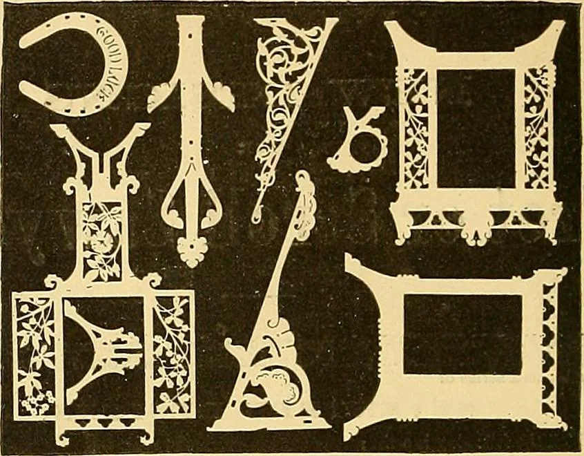 An illustration from Hints and practical information for cabinet-makers, upholsterers, and furniture men generally .., 1884, leaf 160