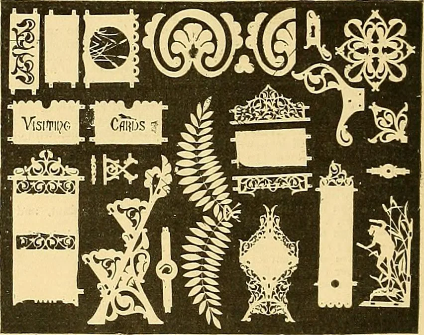 An illustration from Hints and practical information for cabinet-makers, upholsterers, and furniture men generally .., 1884, leaf 160
