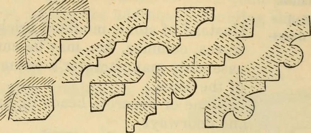 An illustration from Hints to young architects, comprising advice to those who, while yet at school, are destined to the profession, to such as, having passed their pupilage, are about to travel and to those who, having completed their education, are about to practise, together with a model specification involving a great variety of instructive and suggestive matter, 1887, leaf 247