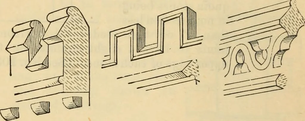 An illustration from Hints to young architects, comprising advice to those who, while yet at school, are destined to the profession, to such as, having passed their pupilage, are about to travel and to those who, having completed their education, are about to practise, together with a model specification involving a great variety of instructive and suggestive matter, 1887, leaf 253