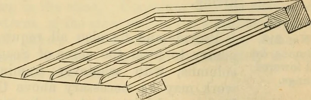 An illustration from Hints to young architects, comprising advice to those who, while yet at school, are destined to the profession, to such as, having passed their pupilage, are about to travel and to those who, having completed their education, are about to practise, together with a model specification involving a great variety of instructive and suggestive matter, 1887, leaf 287