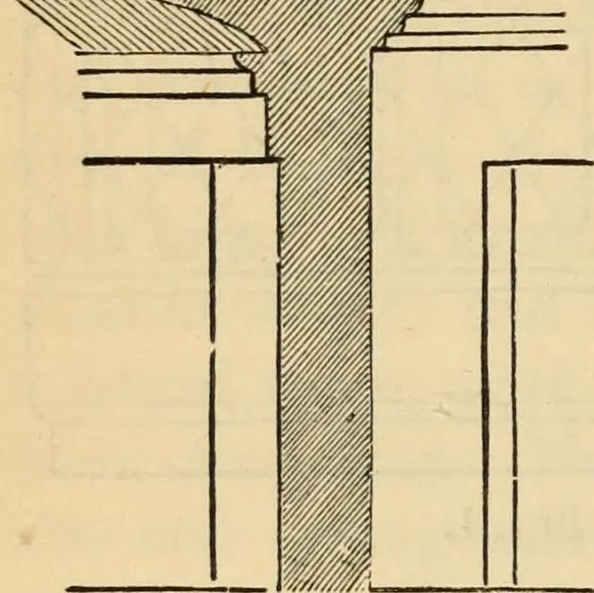 An illustration from Hints to young architects, comprising advice to those who, while yet at school, are destined to the profession, to such as, having passed their pupilage, are about to travel and to those who, having completed their education, are about to practise, together with a model specification involving a great variety of instructive and suggestive matter, 1887, leaf 89
