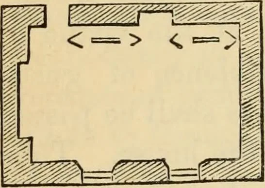 An illustration from Hints to young architects, comprising advice to those who, while yet at school, are destined to the profession, to such as, having passed their pupilage, are about to travel and to those who, having completed their education, are about to practise, together with a model specification involving a great variety of instructive and suggestive matter, 1887, leaf 97