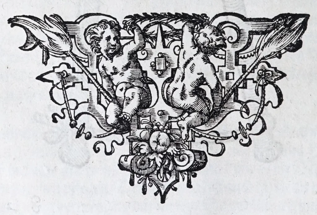 An illustration from Hippopronia : grundtlicher vnnd eigentlicher Bericht inn zwey Bücher verfasset : erstlichen, von Art vnd Eygenschafft der Pferde, wie die auff allerhand vnd vilfaltige Manieren vnd Weisen zu zeumen vnnd abzurichten : mit darzu gehöriger Mundstucken vnd Stangen, vff vnd Abrisse vnd andern künstlichen Figurẽ vorgebildt : so dann fürs ander von derselben Zufäll vnnd Kranckheiten, auch bewehrter Mittel, Curation vnd heilsamen Artzneyen gegründte Beschreibung : alles durch langwirige Erfahrung ... zusam̃en gebracht, vnd ... vor Jaren in Truck verfertigt, 1599, leaf 56