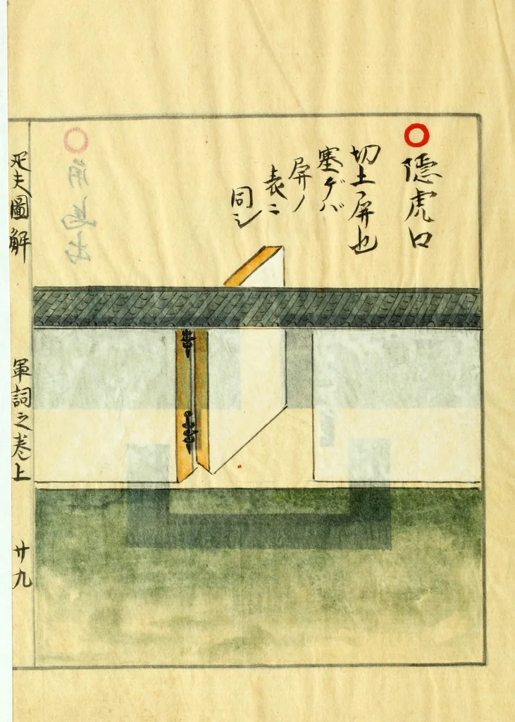 An illustration from Hippu zukai : gunshi no maki, 1716, leaf 61