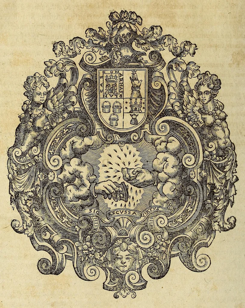 An illustration from Hispaniae illustratæ seu Rerum vrbiumq. Hispaniæ, Lusitaniæ, Æthiopiæ et Indiæ scriptores varii. : Partim editi nunc primum, partim aucti atque emendati. : Quorum seriem sequens post præfationem pagina exhibet. : Tomis aliquot diuisi., 1603, leaf 842