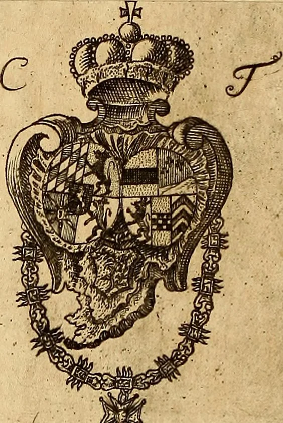 An illustration from Hispaniae illvstratæ; sev. Rervm. vrbivmq. Hispaniæ, Lvsitaniæ, Æthiopiæ et Indiæ scriptores varii., 1603, leaf 1