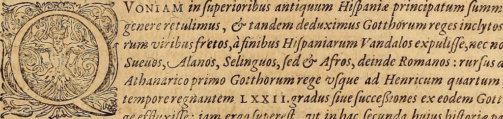 An illustration from Hispaniae illvstratæ; sev. Rervm. vrbivmq. Hispaniæ, Lvsitaniæ, Æthiopiæ et Indiæ scriptores varii., 1603, leaf 154