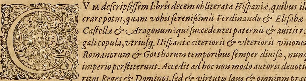 An illustration from Hispaniae illvstratæ; sev. Rervm. vrbivmq. Hispaniæ, Lvsitaniæ, Æthiopiæ et Indiæ scriptores varii., 1603, leaf 20