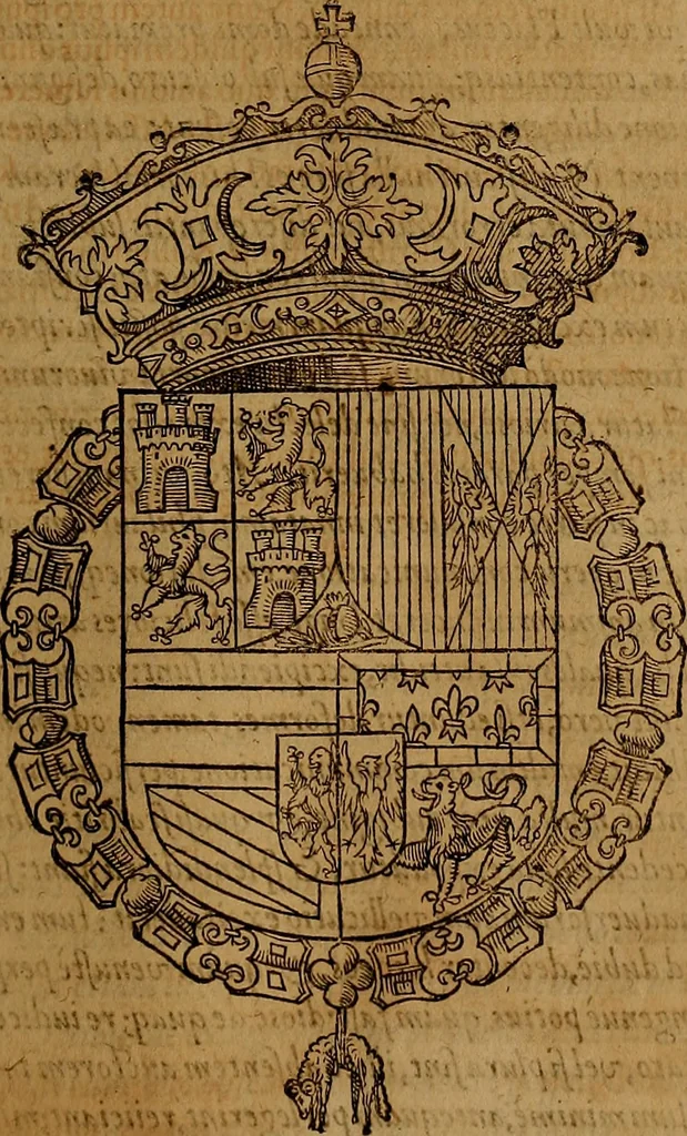 An illustration from Hispaniae illvstratæ; sev. Rervm. vrbivmq. Hispaniæ, Lvsitaniæ, Æthiopiæ et Indiæ scriptores varii., 1603, leaf 400