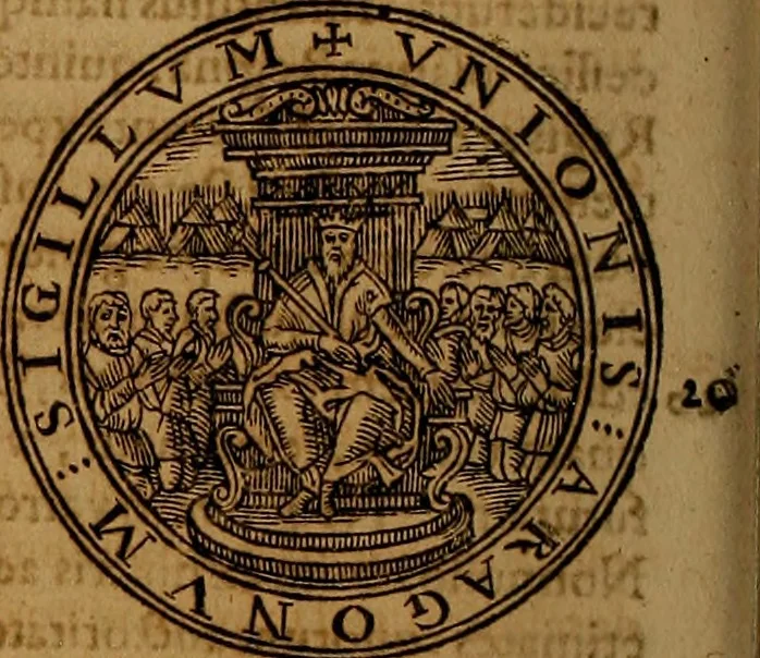 An illustration from Hispaniae illvstratæ; sev. Rervm. vrbivmq. Hispaniæ, Lvsitaniæ, Æthiopiæ et Indiæ scriptores varii., 1603, leaf 687