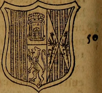 An illustration from Hispaniae illvstratæ; sev. Rervm. vrbivmq. Hispaniæ, Lvsitaniæ, Æthiopiæ et Indiæ scriptores varii., 1603, leaf 717