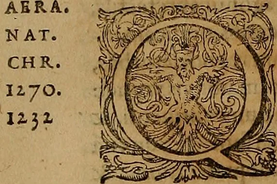 An illustration from Hispaniae illvstratæ; sev. Rervm. vrbivmq. Hispaniæ, Lvsitaniæ, Æthiopiæ et Indiæ scriptores varii., 1603, leaf 95