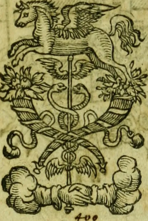 An illustration from Hispani, e Societate Iesv, de Rege et Regis Institutione, 1605, leaf 4