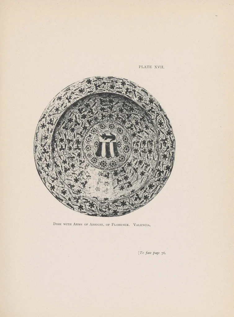 An illustration from Hispano-Moresque ware of the XV. century : a contribution to its history and chronology based upon armorial specimens, 1904, leaf 127